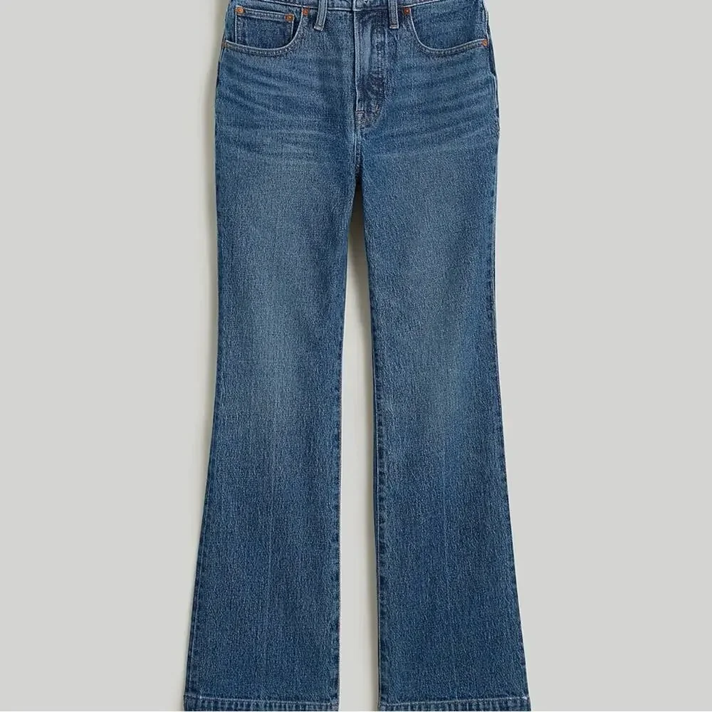 Madewell Perfect Vintage Flare Crop blue Jeans size 25